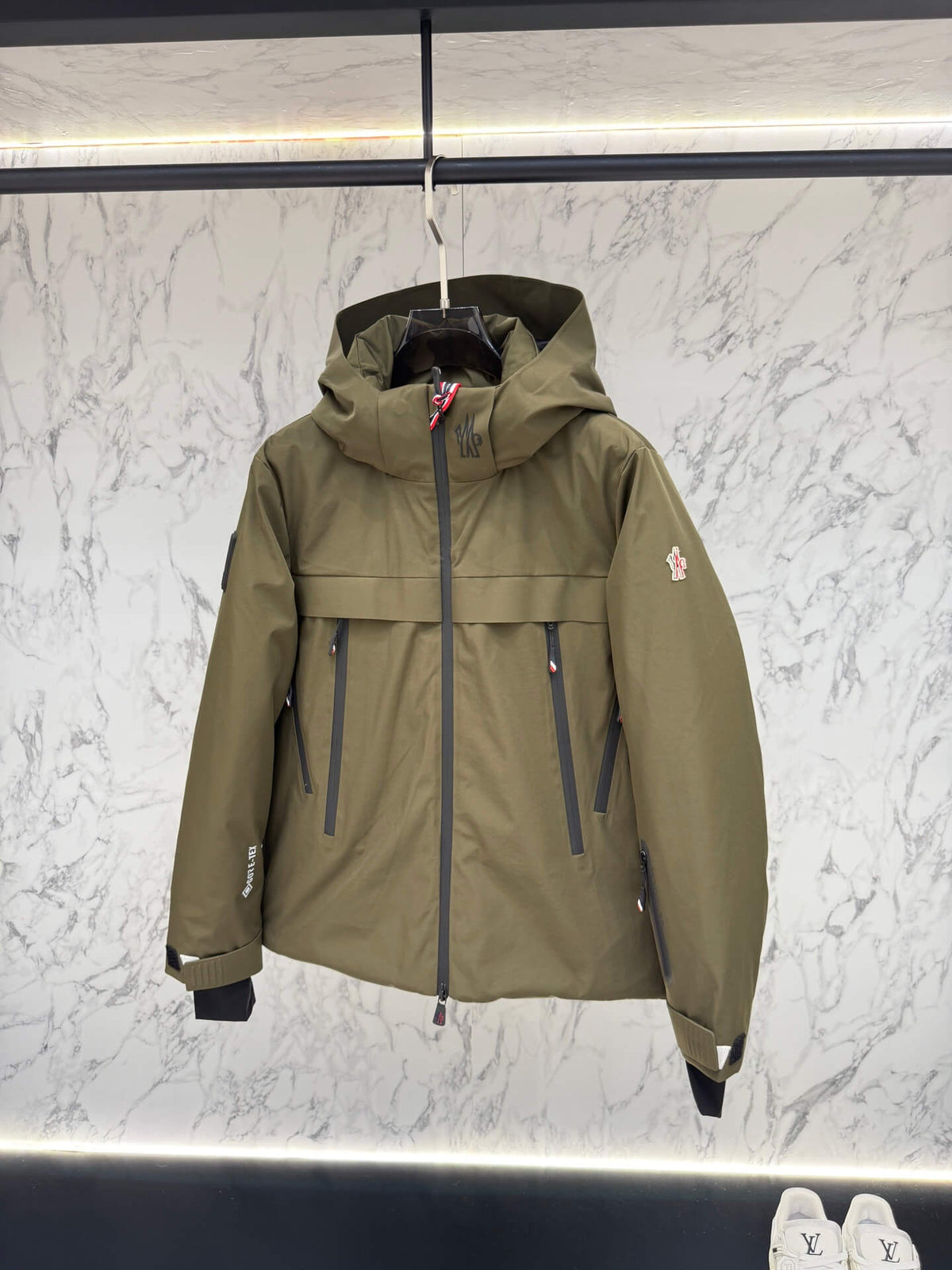 Moncler Grenoble Balmhorn Hooded GORE-TEX Insulated Ski Jacket – Olive Green