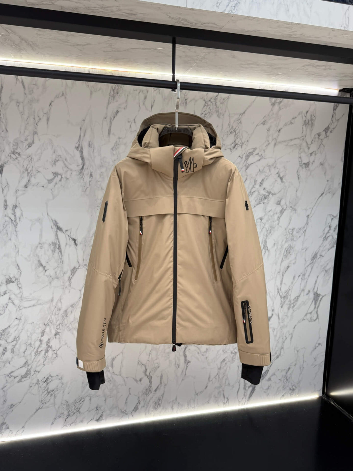 Moncler Grenoble Balmhorn Hooded GORE-TEX Insulated Ski Jacket – Light Brown