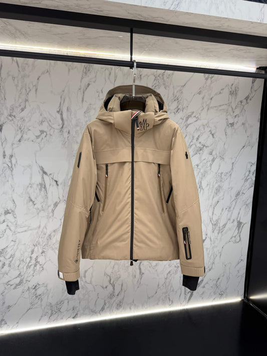 Moncler Grenoble Balmhorn Hooded GORE-TEX Insulated Ski Jacket – Light Brown