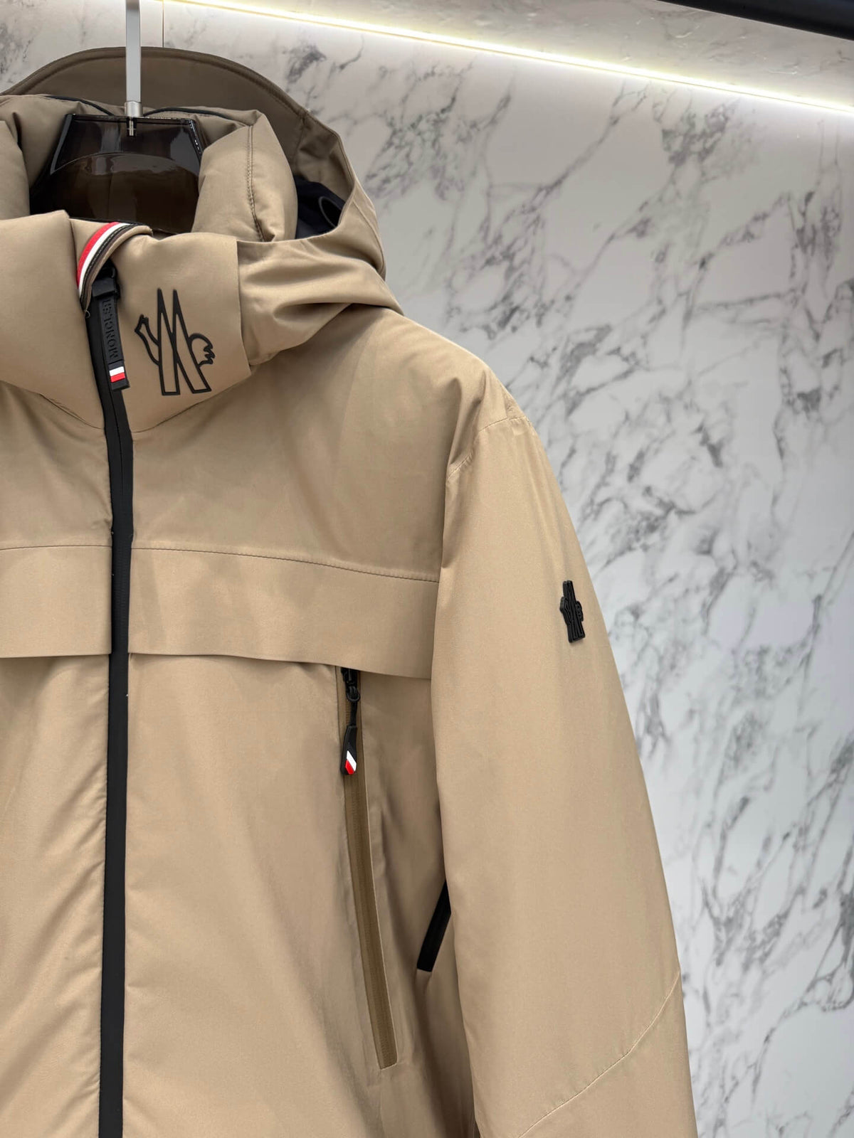 Moncler Grenoble Balmhorn Hooded GORE-TEX Insulated Ski Jacket – Light Brown