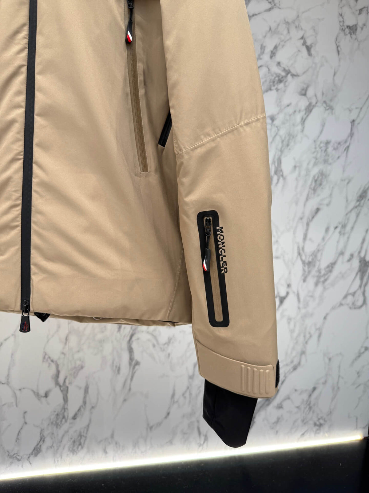 Moncler Grenoble Balmhorn Hooded GORE-TEX Insulated Ski Jacket – Light Brown