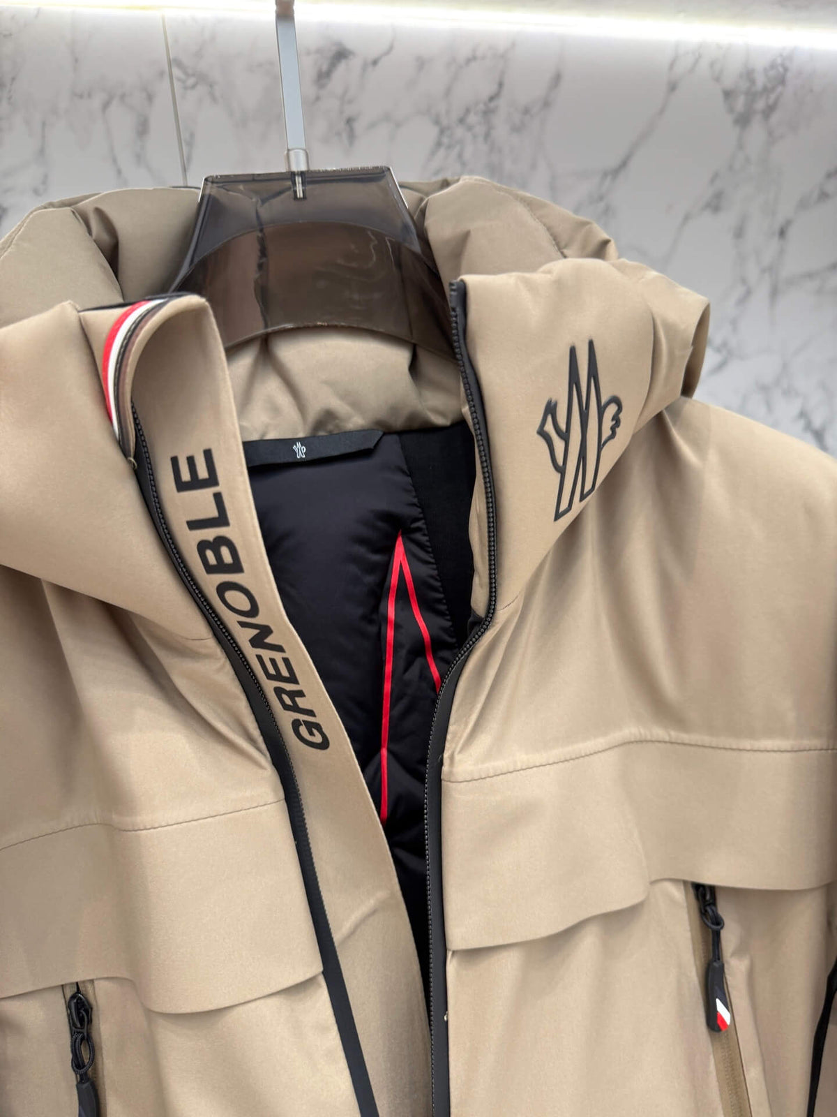 Moncler Grenoble Balmhorn Hooded GORE-TEX Insulated Ski Jacket – Light Brown