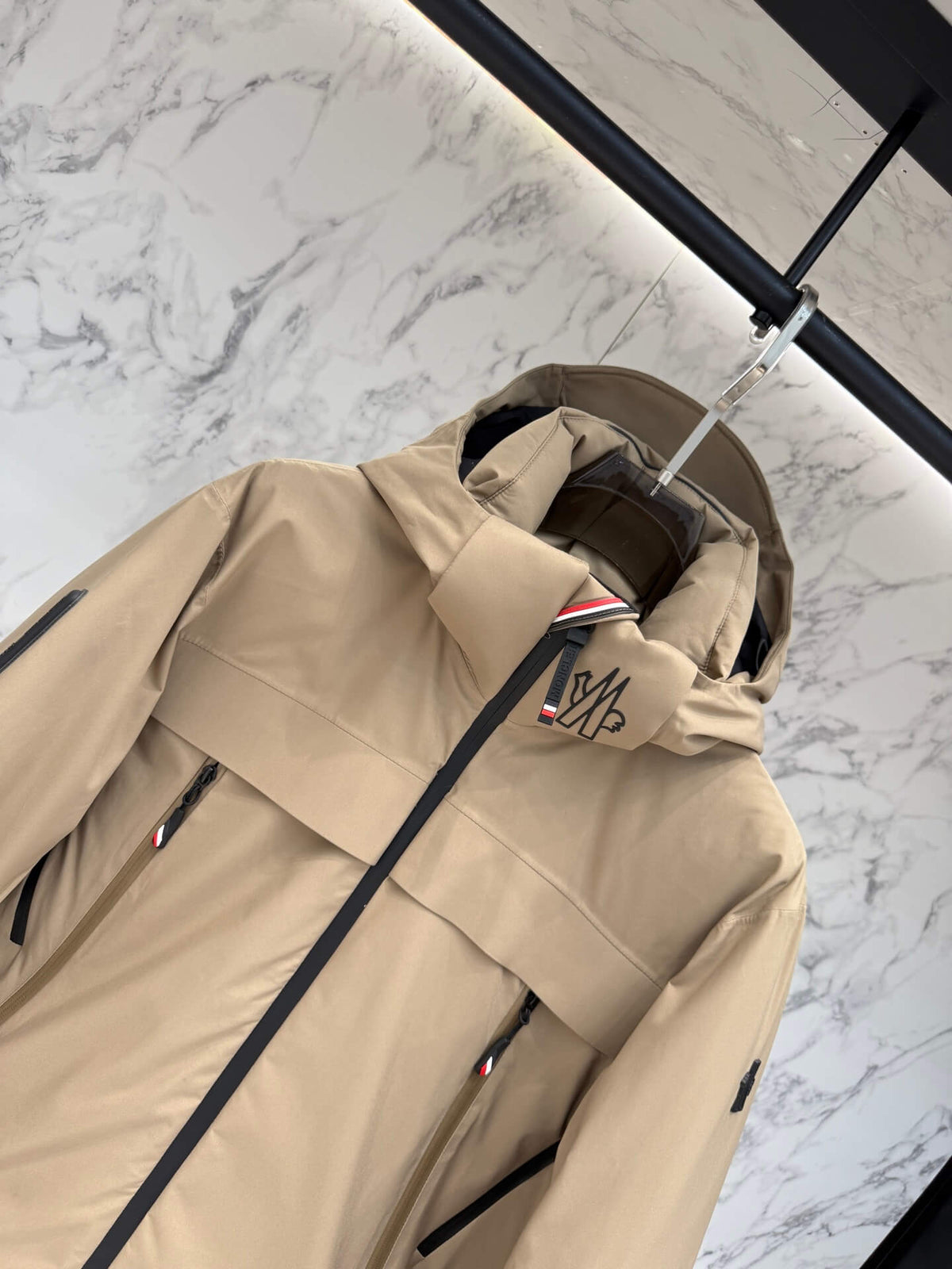 Moncler Grenoble Balmhorn Hooded GORE-TEX Insulated Ski Jacket – Light Brown