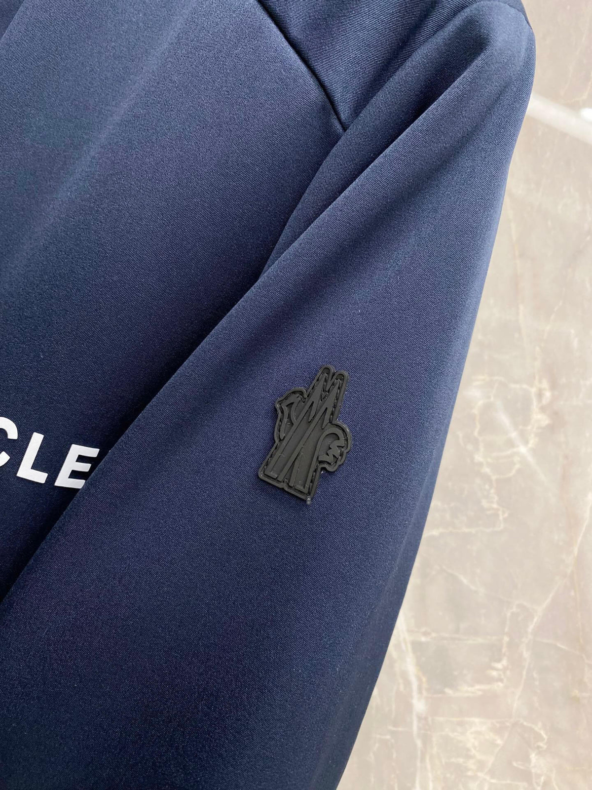 Moncler Grenoble High Performance Hooded Jacket in Navy Blue