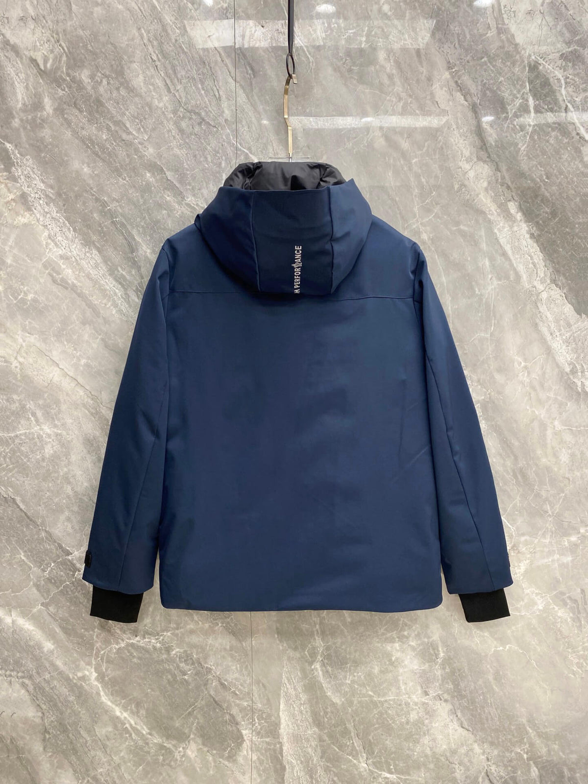 Moncler Grenoble High Performance Hooded Jacket in Navy Blue