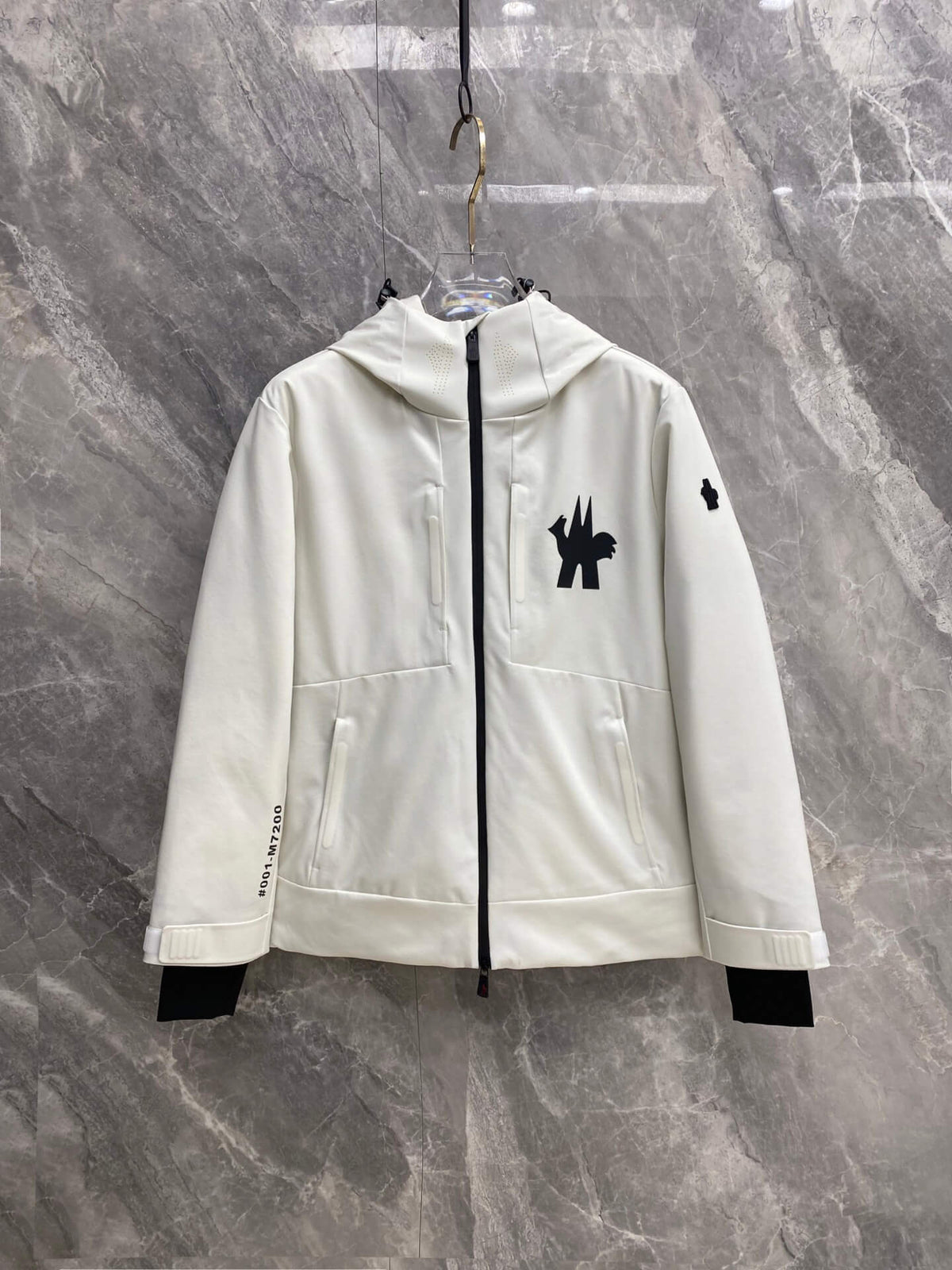 Moncler Grenoble Cormet Hooded Shell Jacket in White