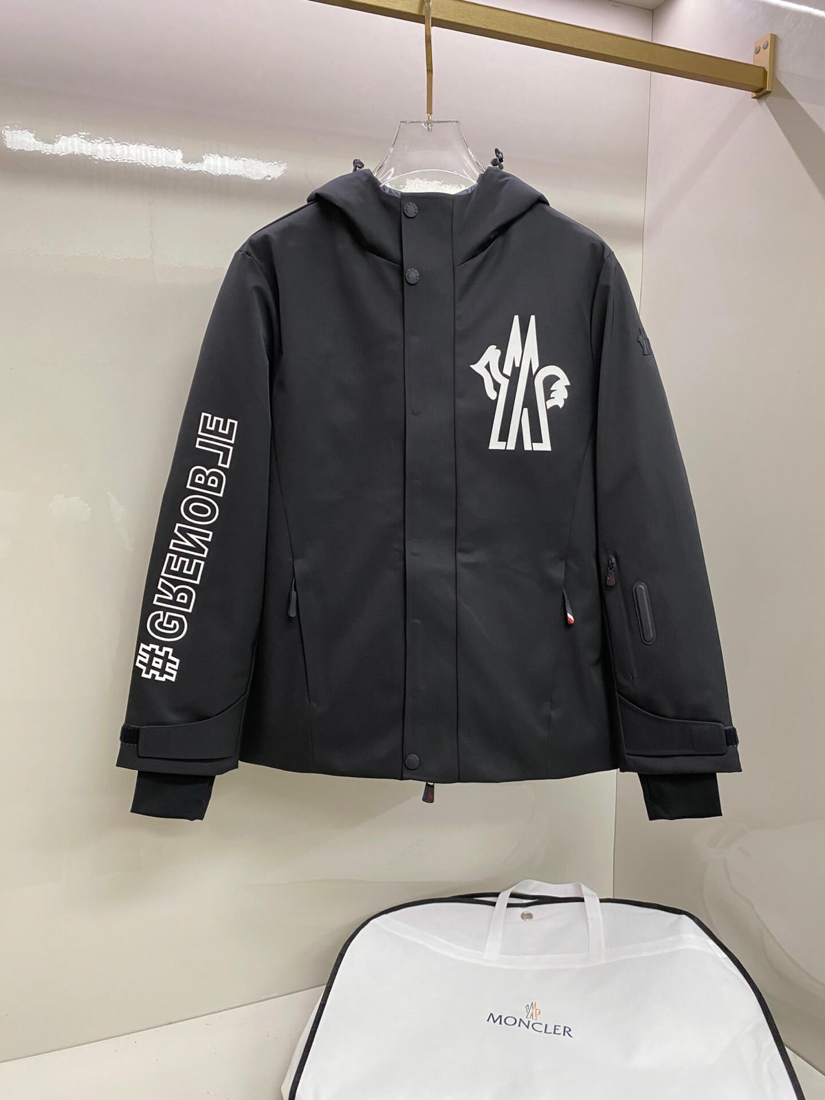 Moncler Grenoble Moriond GORE-TEX Hooded Jacket in Black