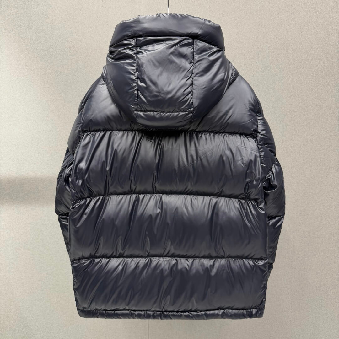 Moncler Montbeliard Short Down Jacket in Navy Blue