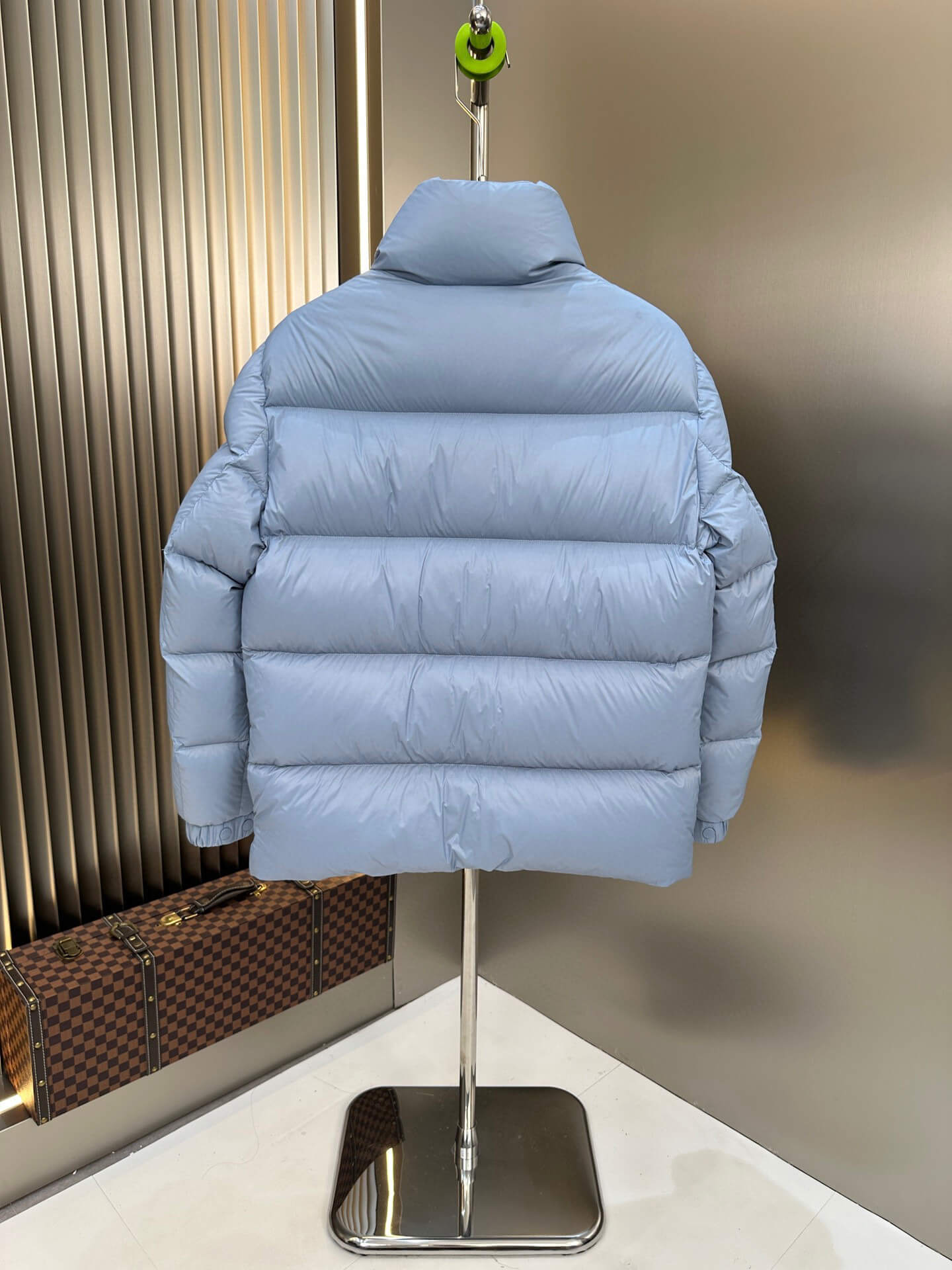 Moncler Maya Blue Hooded Short Down Jacket. – HolloMen