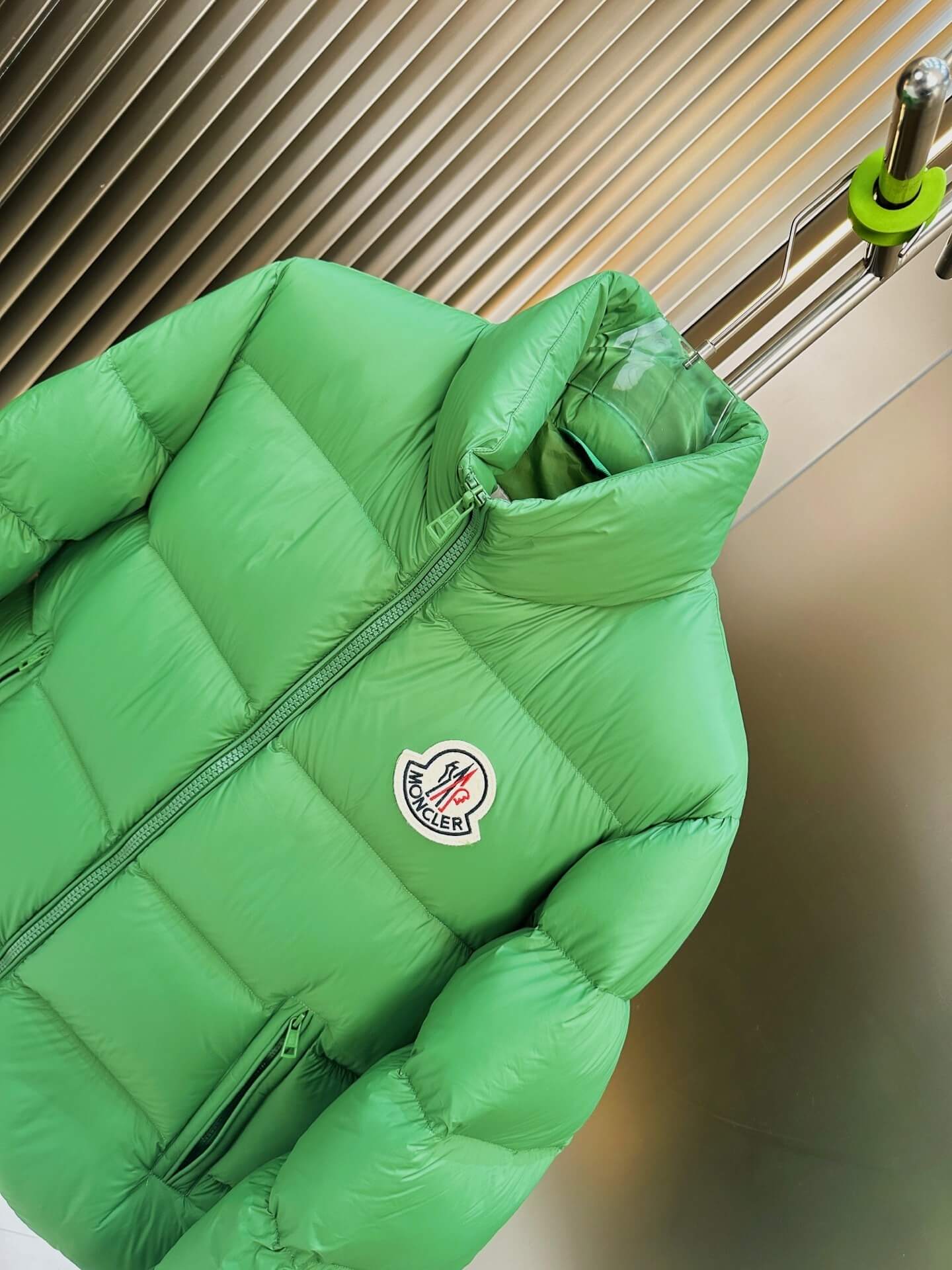 Moncler Maya Green Hooded Short Down Jacket. – HolloMen