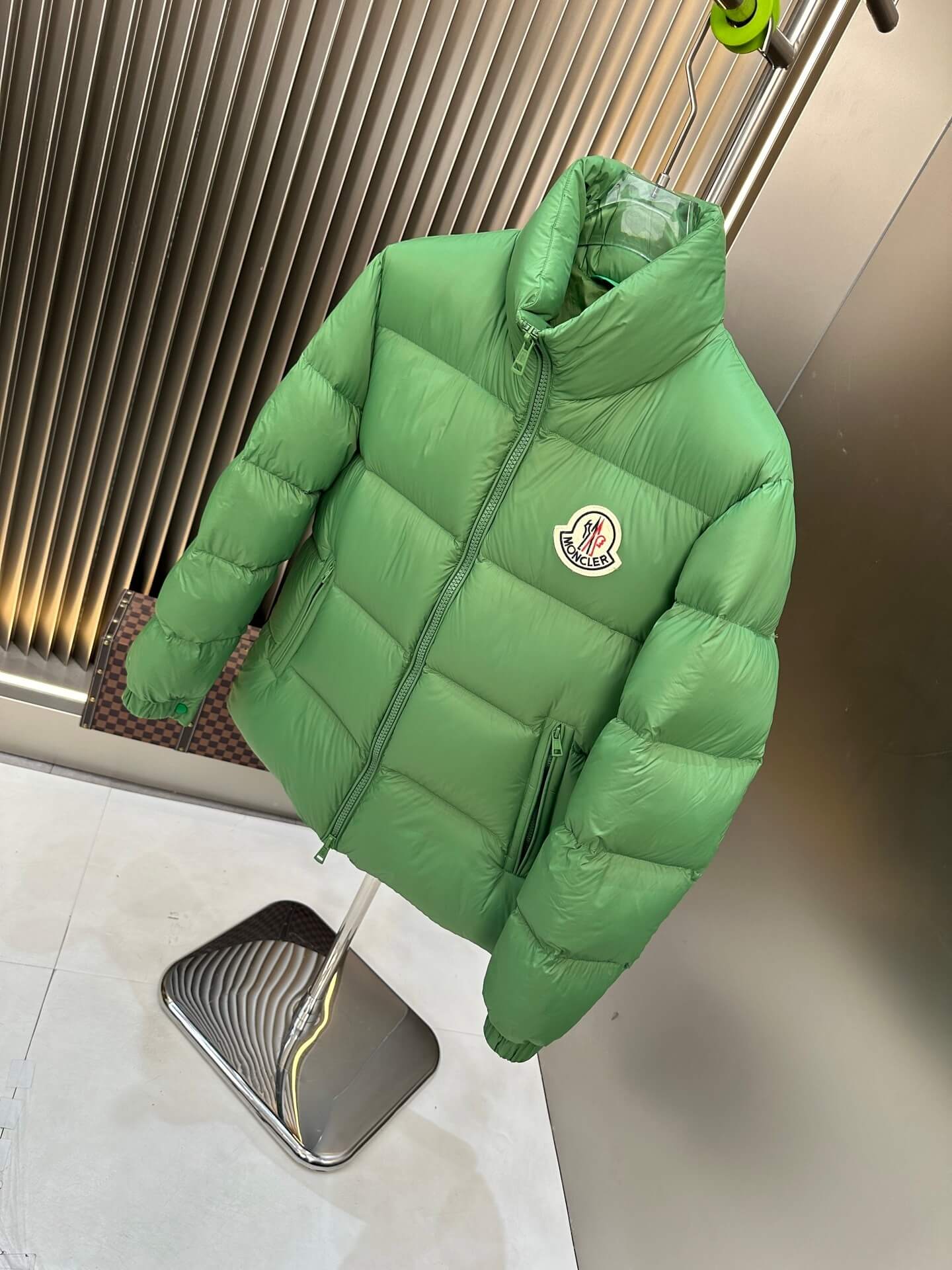 Moncler Maya Green Hooded Short Down Jacket. – HolloMen