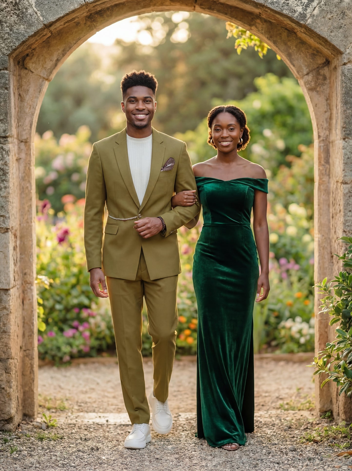 Olive Slim Fit 2-Piece Prom Suit | Prom 2026