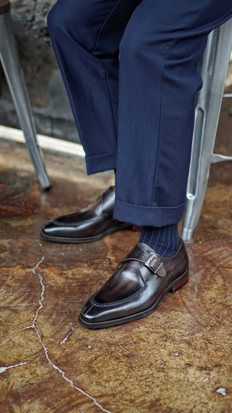 SingleMonkStrapShoesindarkbrow  display picture 1