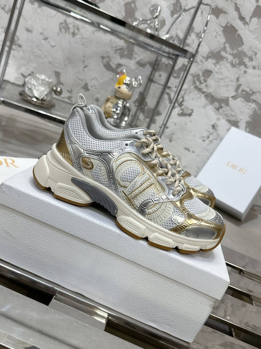 WOMENS DIOR CHRONO TRAINERS - GOLD