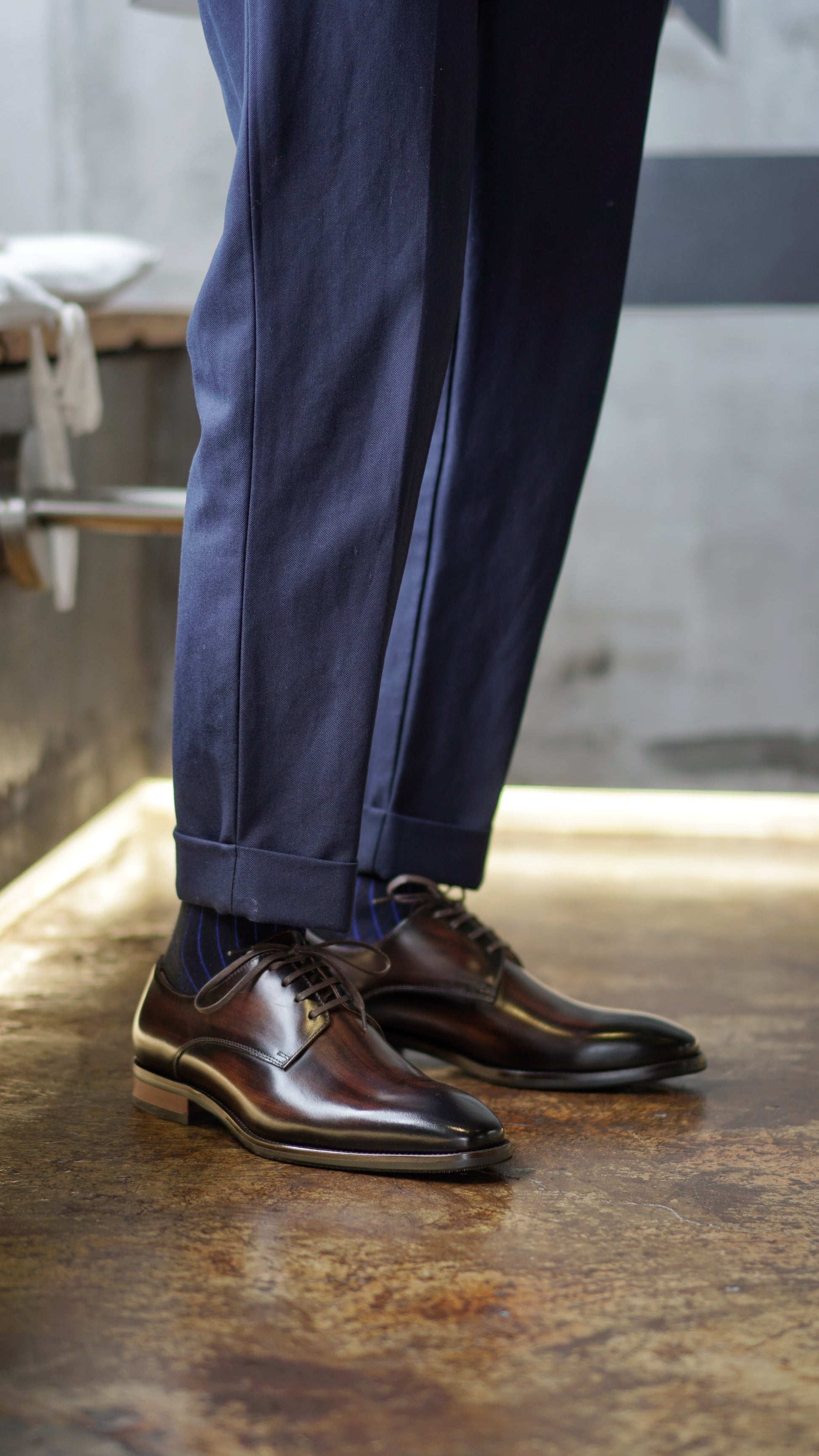 Premium Dark Brown Wholecut Derby Shoes HolloMen Premium Dark Brown Wholecut Derby Shoes HolloMen