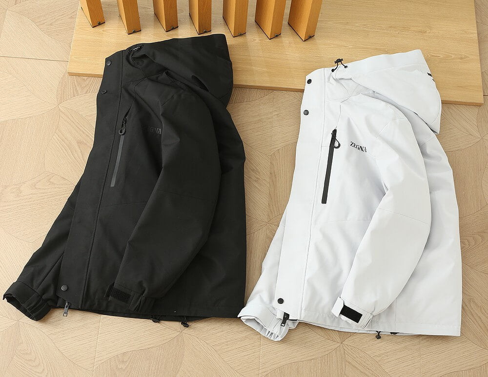 Zegna Black Sport Winter Ski Jacket