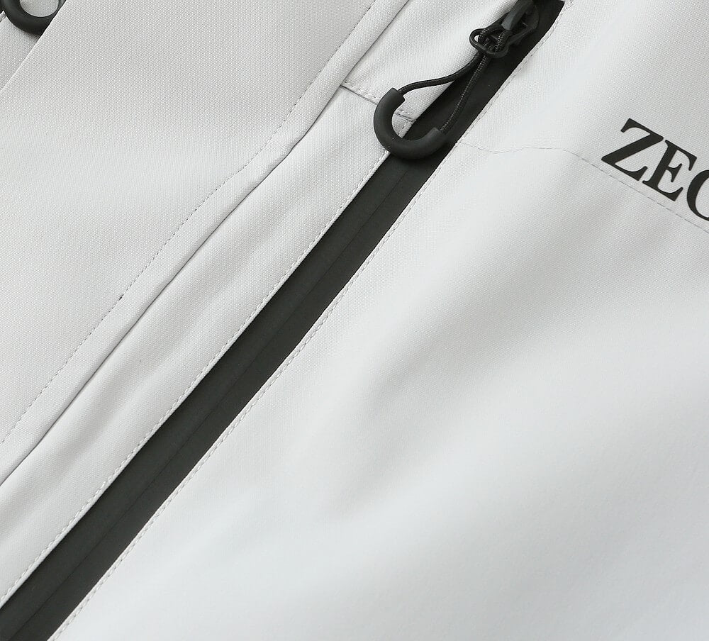Zegna White Sport Winter Ski Jacket