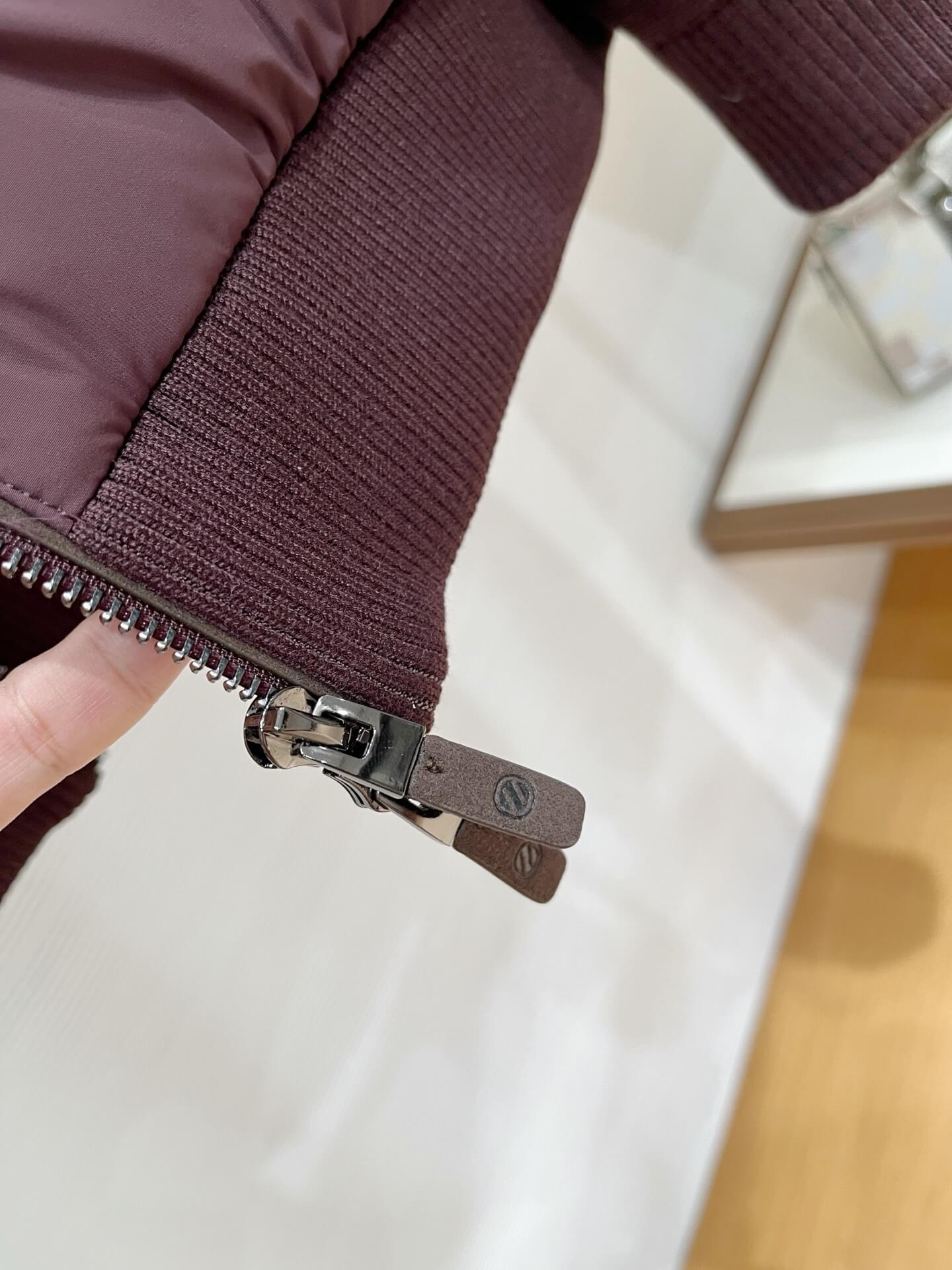 Zegna Ermenegildo Men's Down Jacket- Burgundy