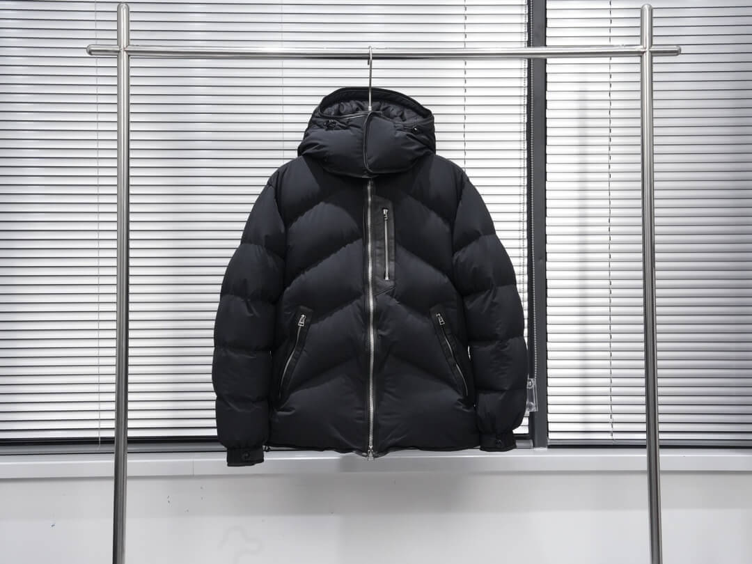 Zenga Cashmere Blend Down Jacket- Black