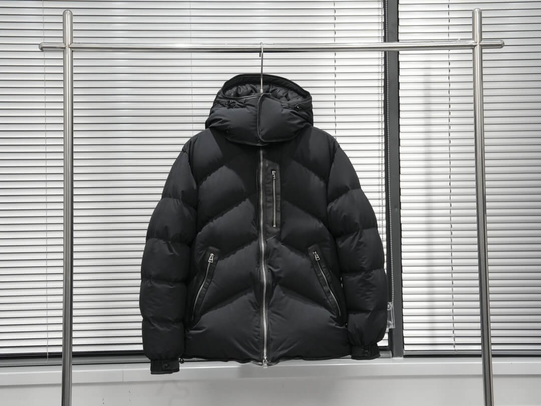 Zenga Cashmere Blend Down Jacket- Black