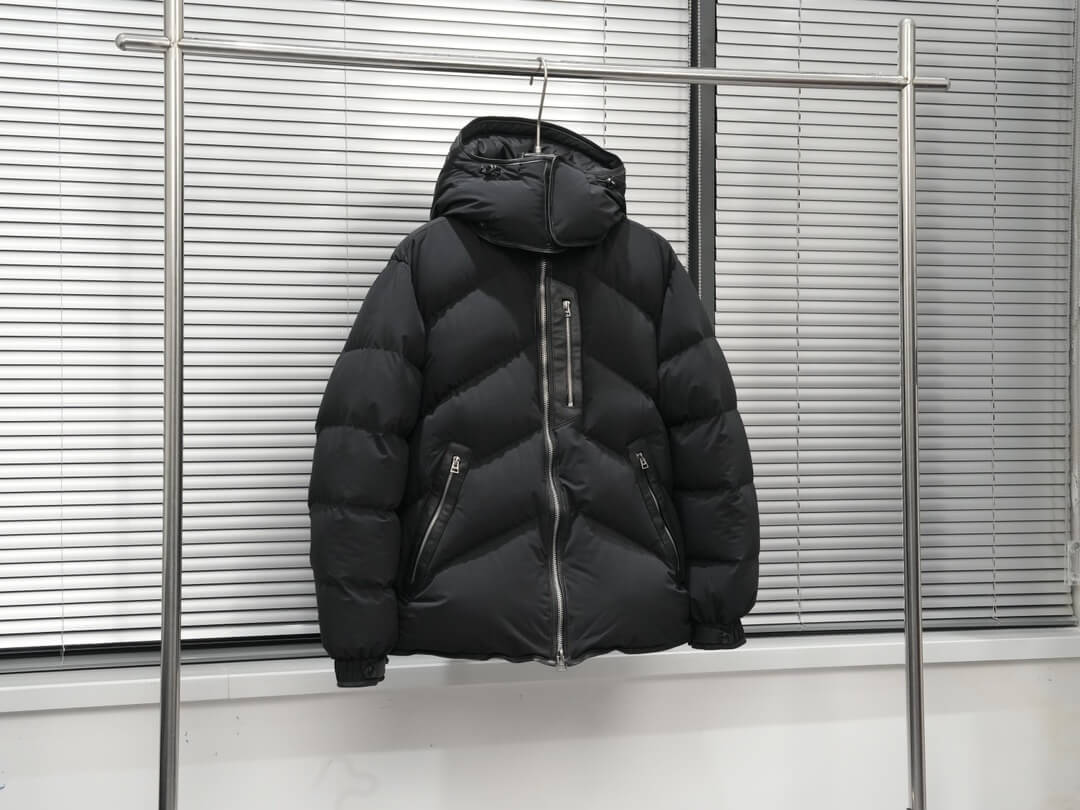 Zenga Cashmere Blend Down Jacket- Black