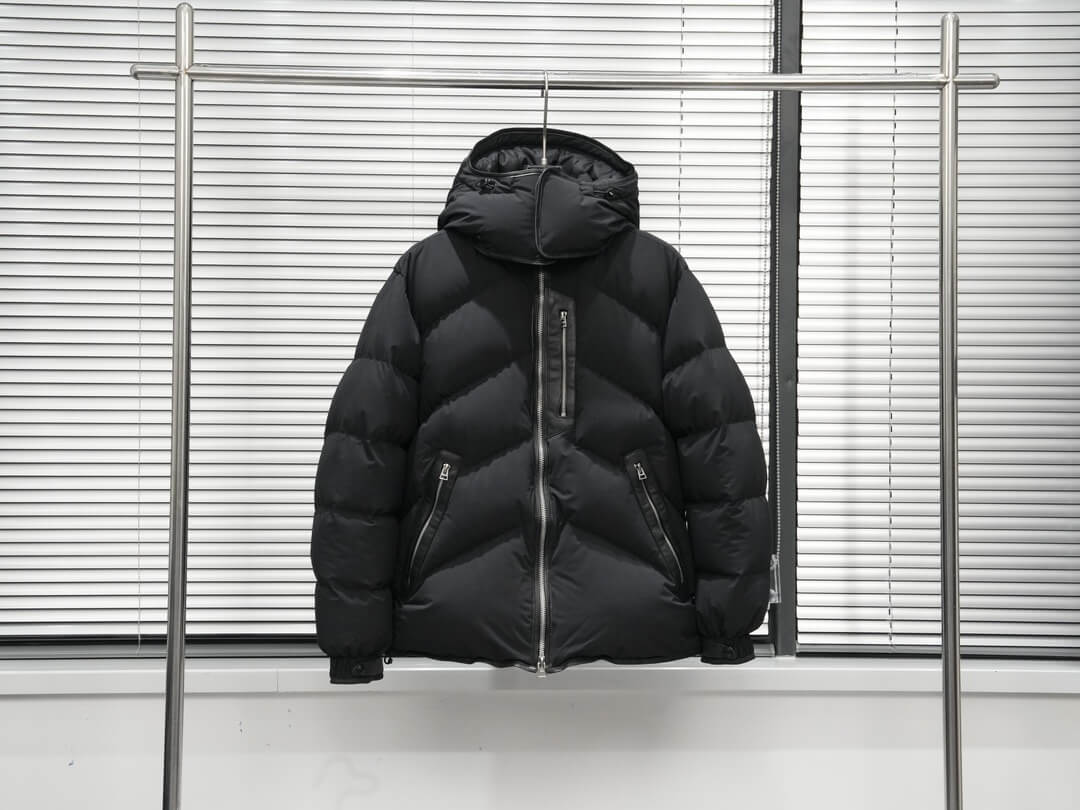 Zenga Cashmere Blend Down Jacket- Black
