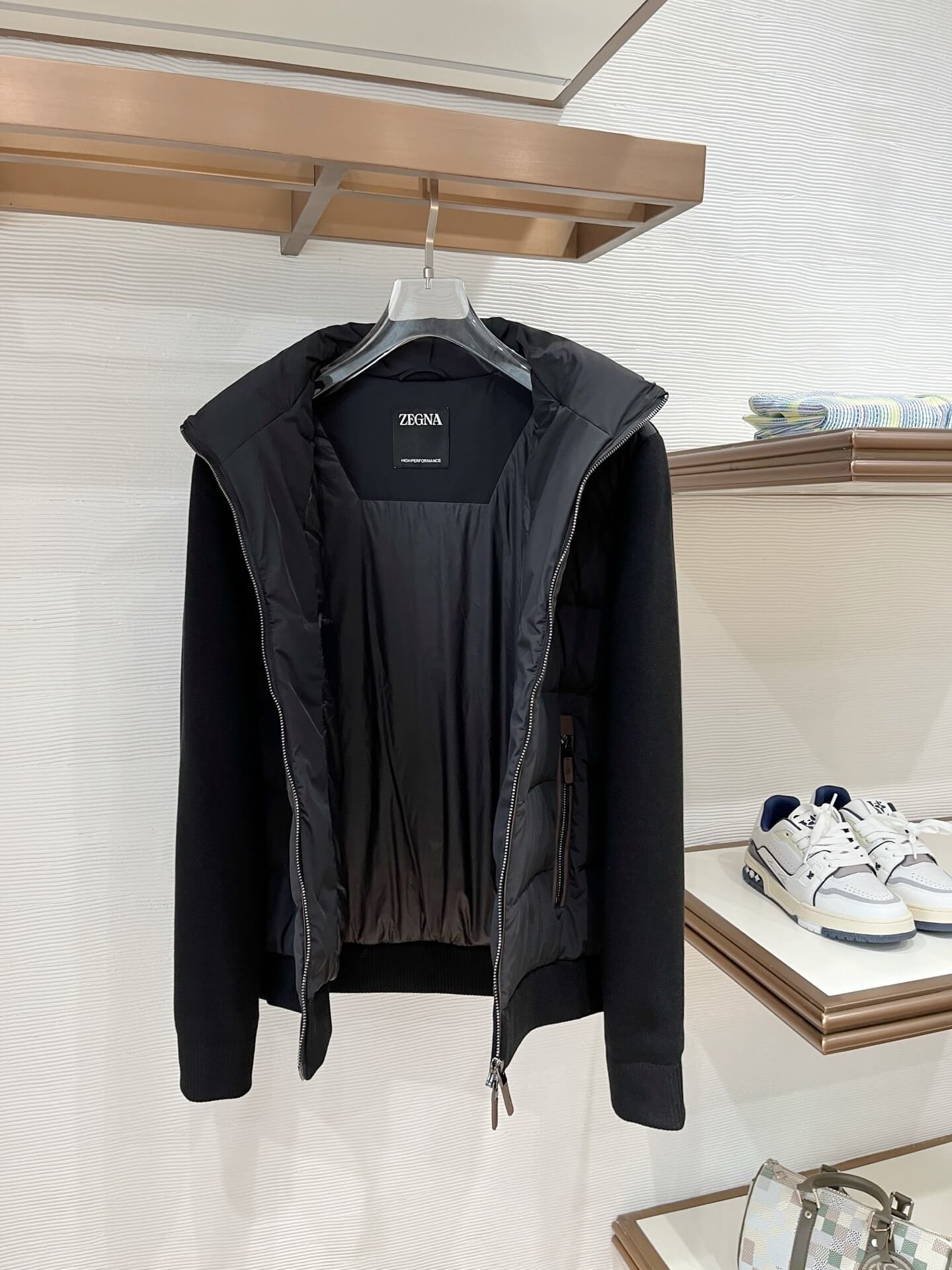 Zenga Ermenegildo Men's Down Jacket- Black