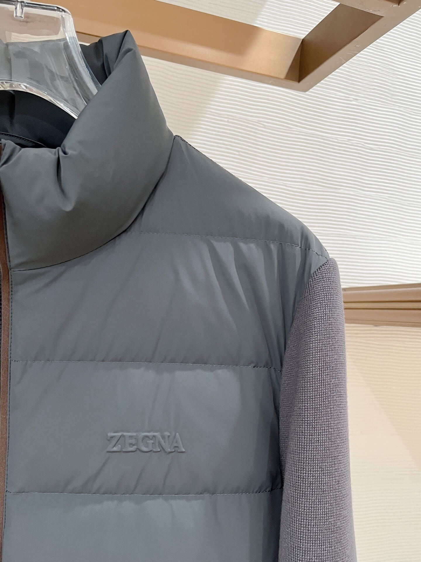 Zenga Ermenegildo Men's Down Jacket- Gray