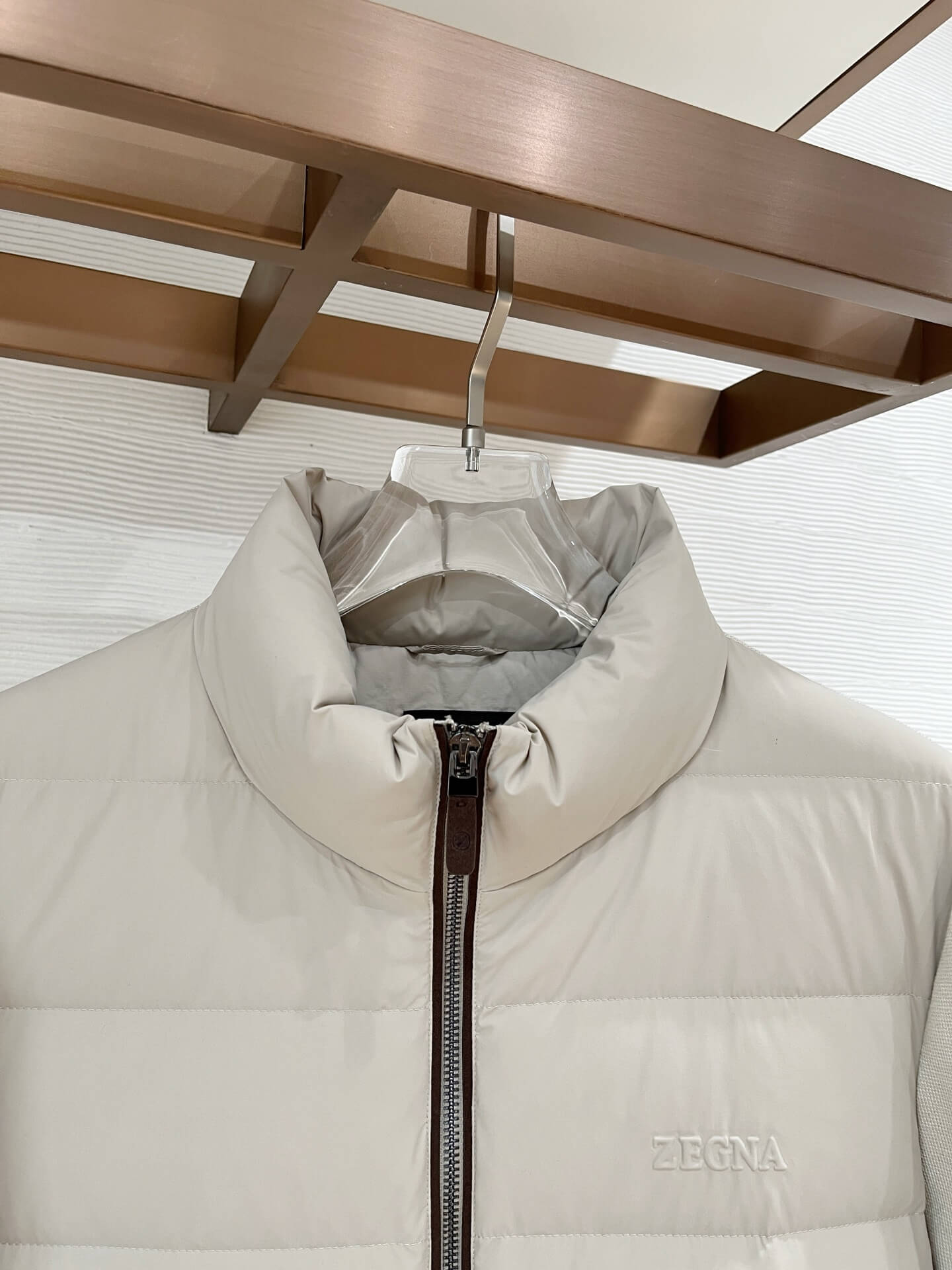 Zenga Ermenegildo Men's Down Jacket- Light Gray