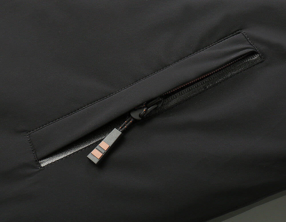 Zenga Reversible Hooded Down Jacket- Orange/Black