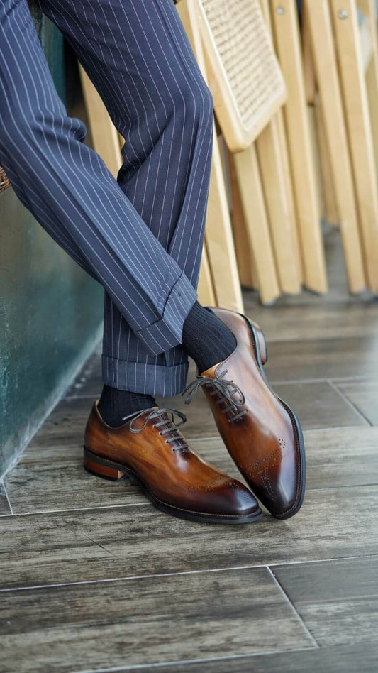 oxfords and dress shoes Bruno Marc Men's Casual Sneaker Oxford Shoes,Size 7,Brown | Business Formal Derby Plain Toe Crossflex GentEdge Soft Vamp Lined with soft pigskin for all Men's Oxfords & Derby Shoes