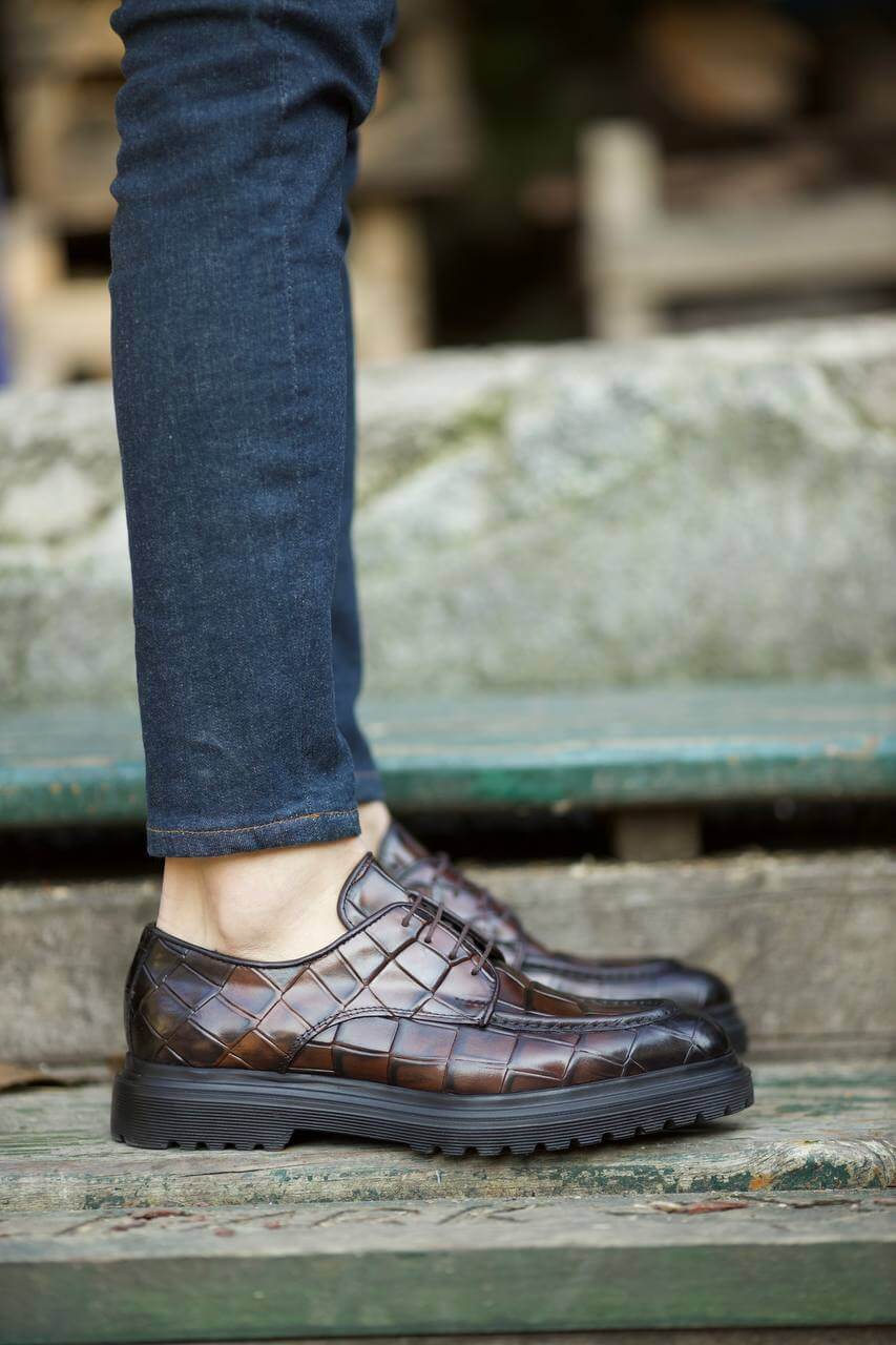Brown Leather Dress Shoes for Fall Weddings | HolloShoe HolloMen Brown Leather Dress Shoes for Fall Weddings | HolloShoe HolloMen