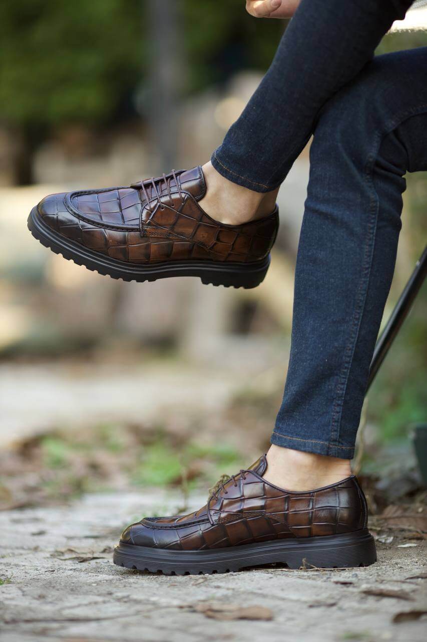 Brown Leather Dress Shoes for Fall Weddings | HolloShoe HolloMen Brown Leather Dress Shoes for Fall Weddings | HolloShoe HolloMen