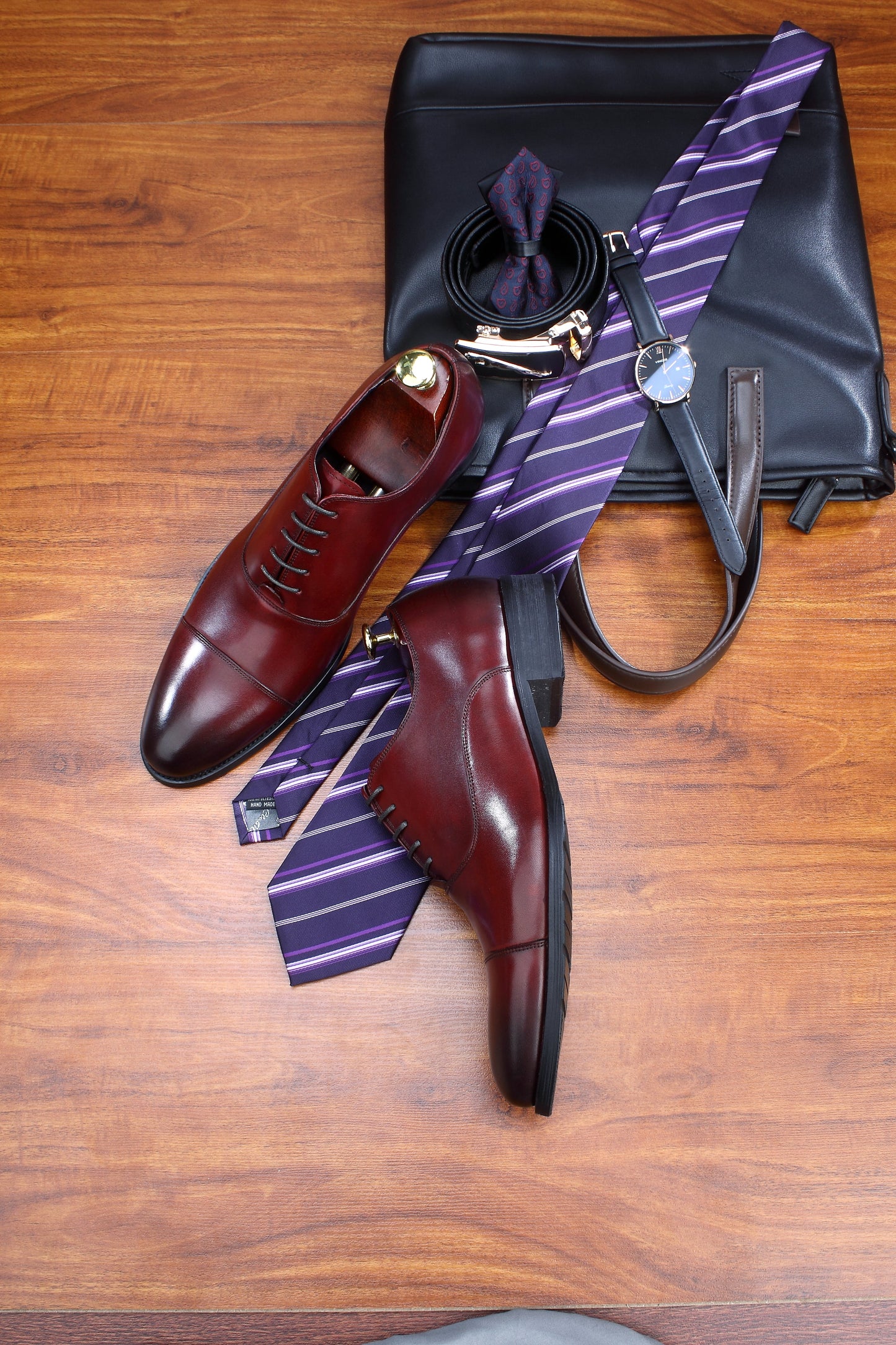 Perugia Cap-Toe Oxford — Burgundy