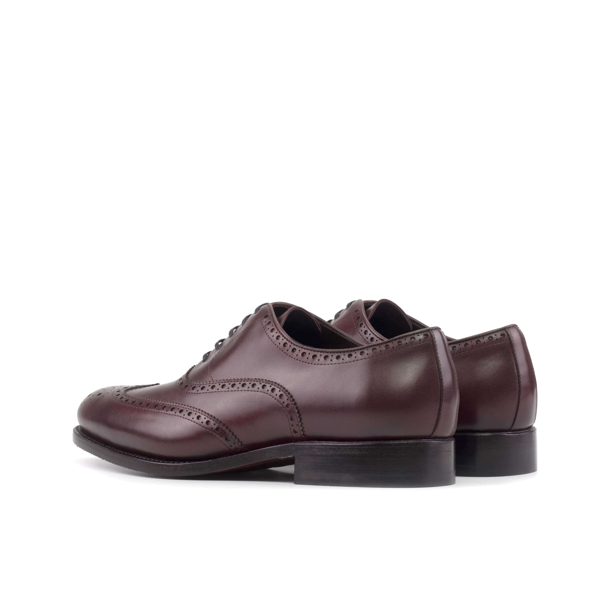 HandMade Burgundy Wingtip Oxford Dress Shoes. HolloMen HandMade Burgundy Wingtip Oxford Dress Shoes. HolloMen