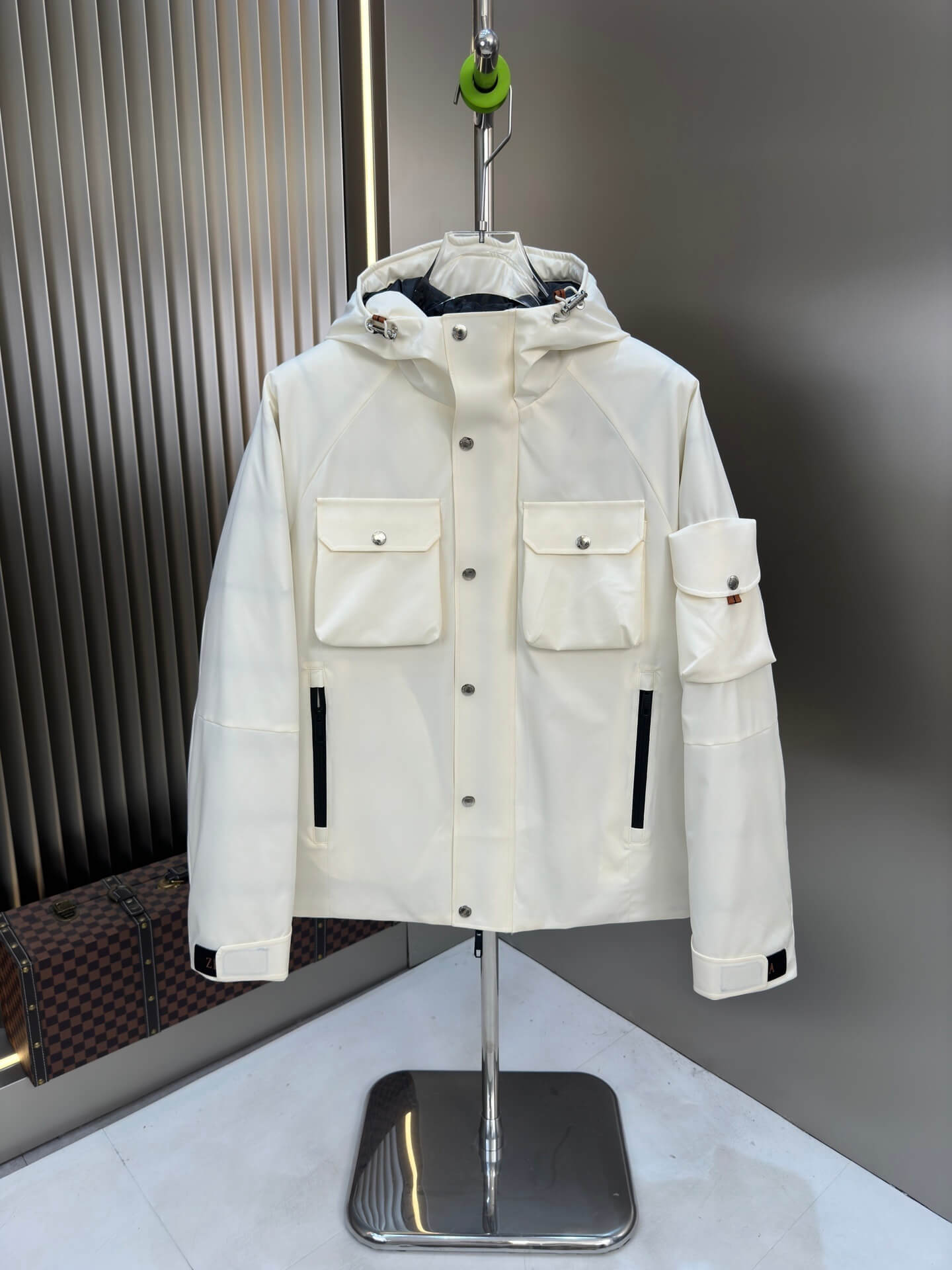 Zegna Men’s Hooded Down Jacket- Black