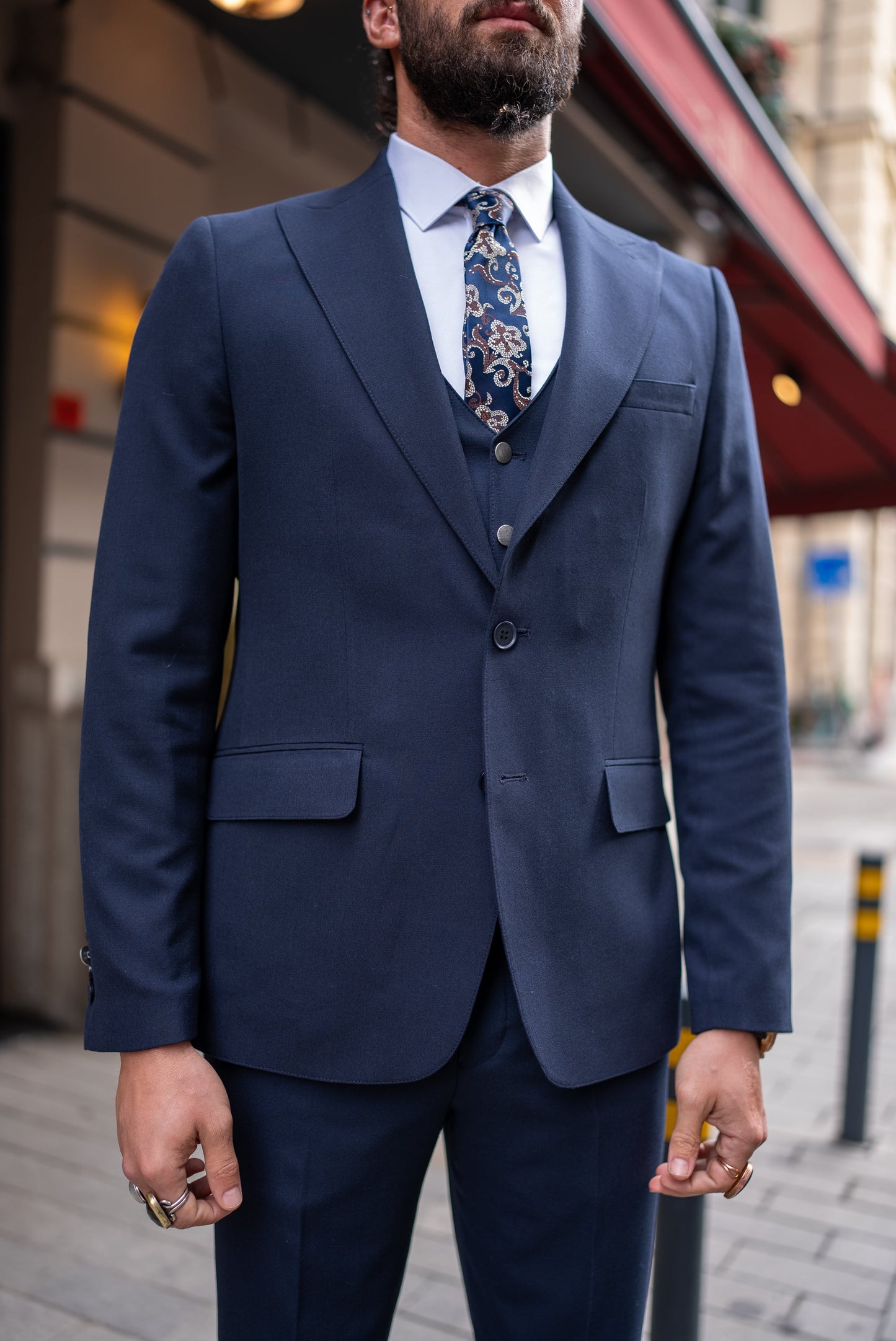 A Dark blue Majesty Suit from HolloMen 