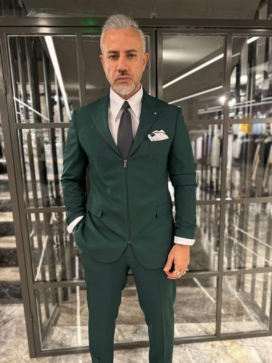 Green Zipper Suit