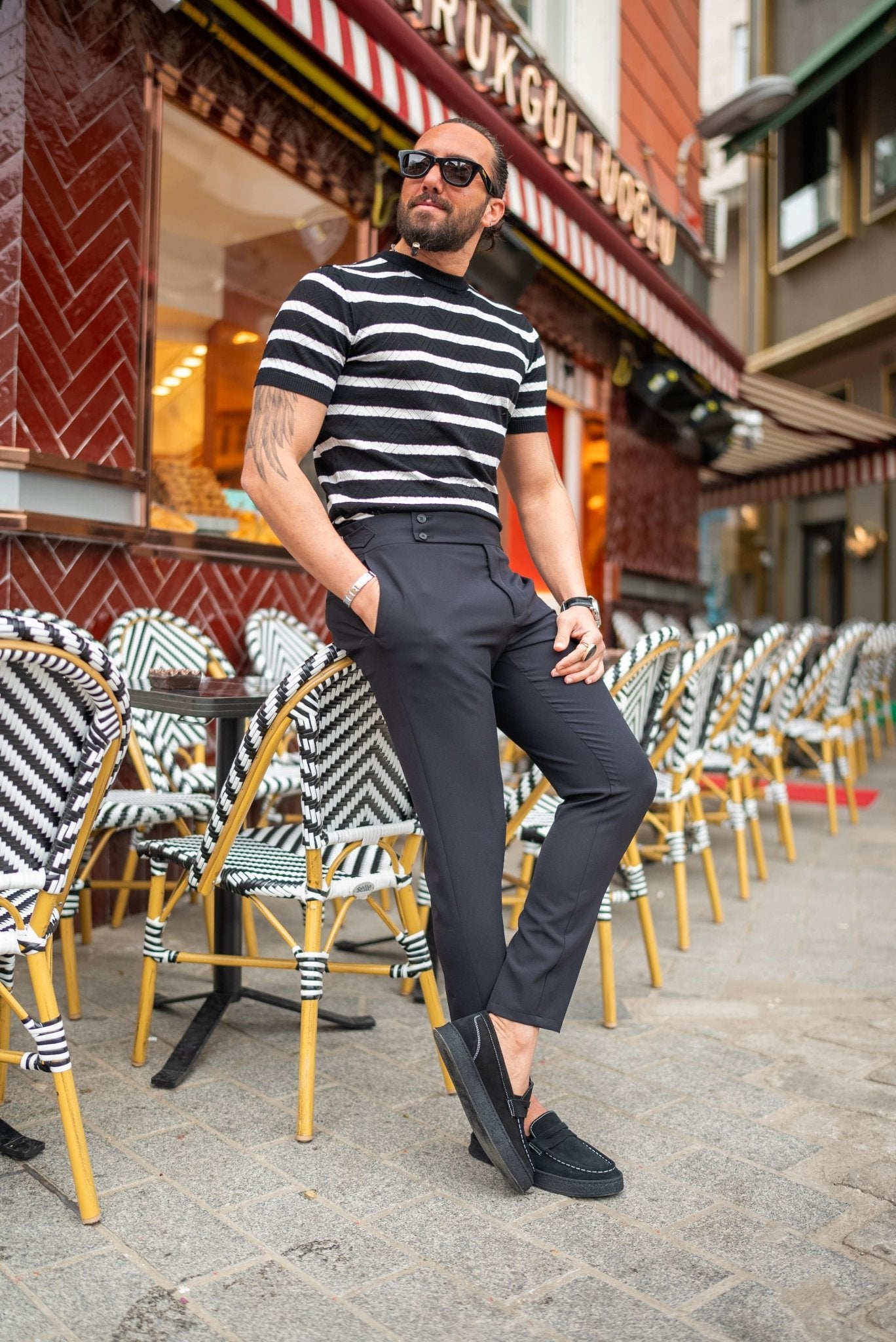 Milano Dress Pants — Black Slim Fit