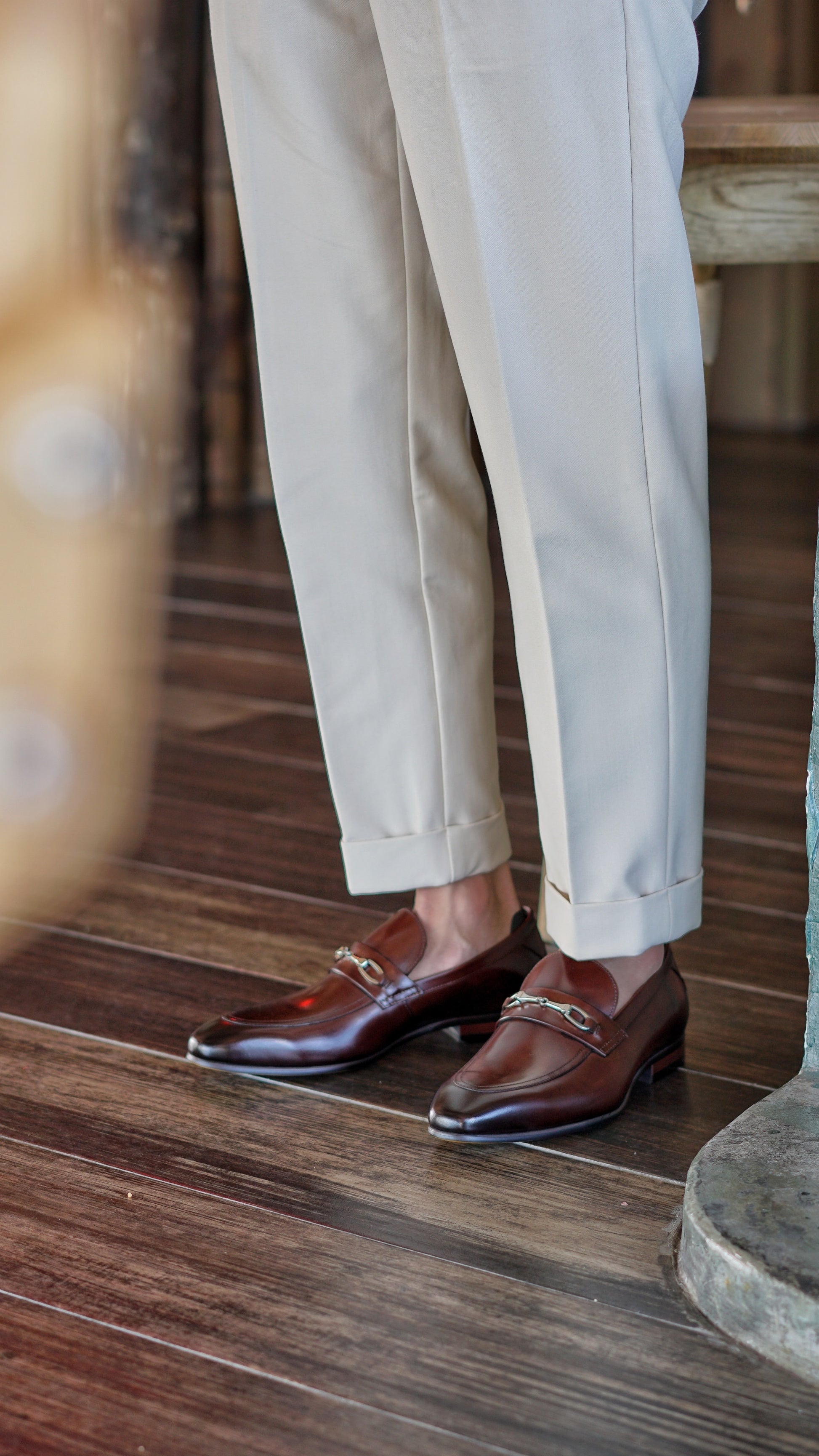 Trieste Horsebit Loafer — Dark Brown