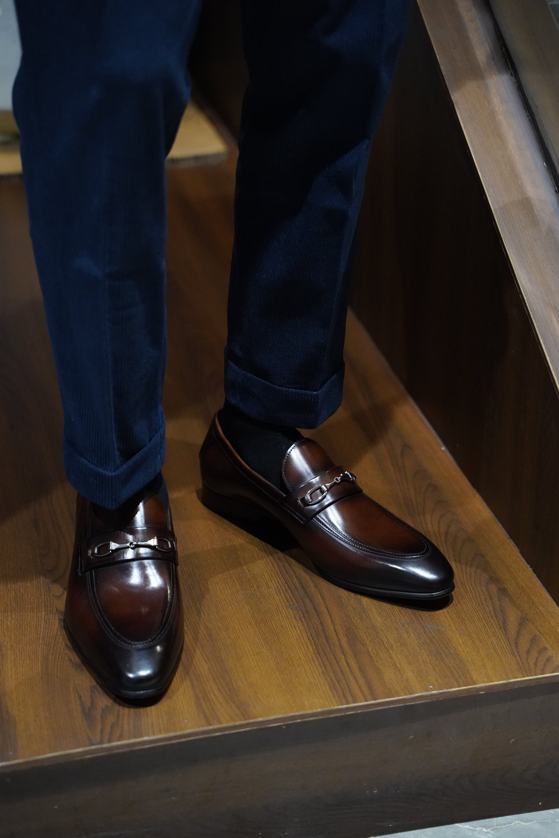 Trieste Horsebit Loafer — Dark Brown