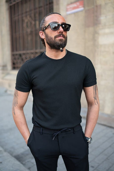 Forli Crew Neck T-Shirt — Black