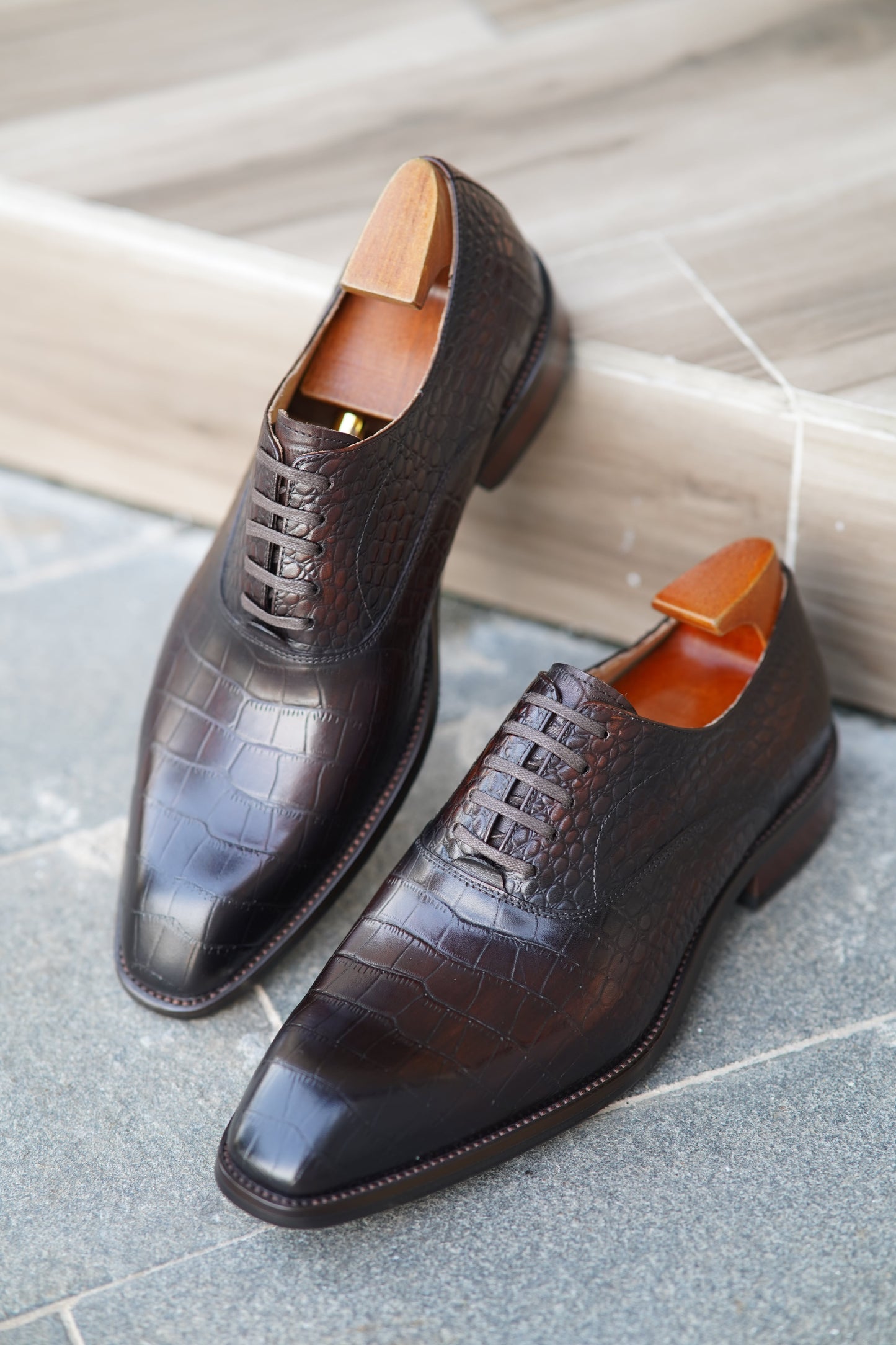 chaussures zilli derby 9.5 43.5 cuir de crocodile chaussures zilli derby 9.5 43.5 cuir de crocodile