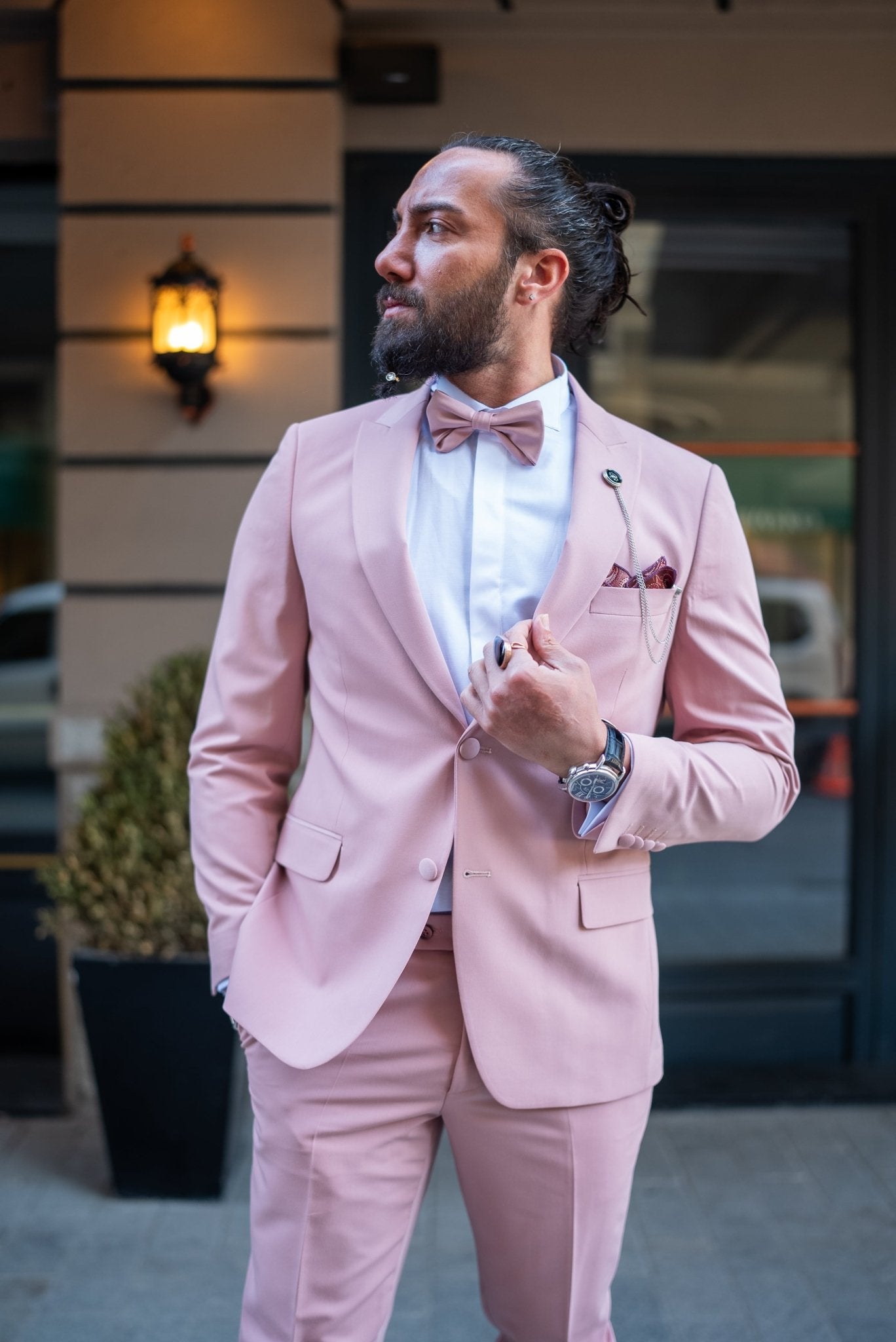 Pink Panache Tuxedo for Men - Perfect for Weddings | HolloMen Pink Panache Tuxedo for Men - Perfect for Weddings | HolloMen