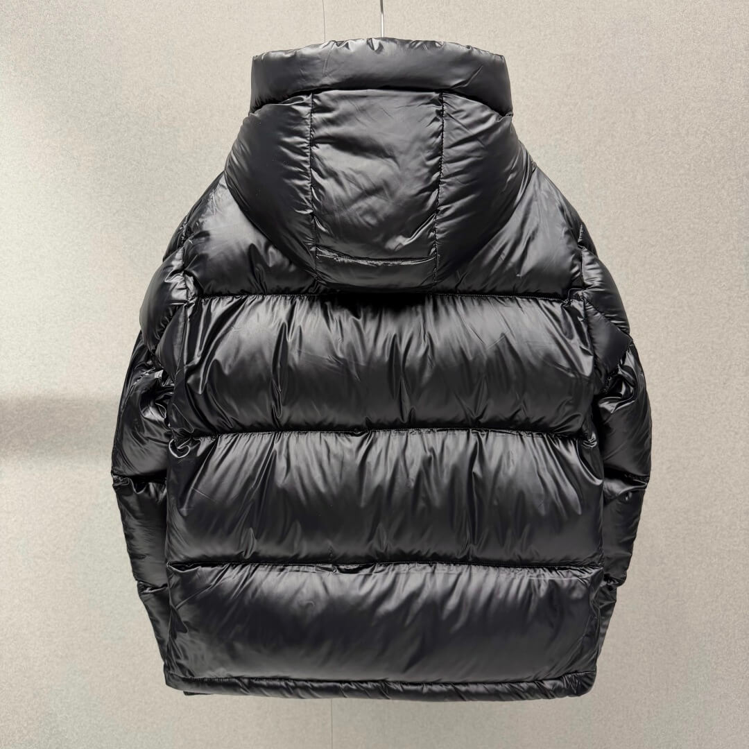 Moncler Montbeliard Hooded Short Down Jacket in Black