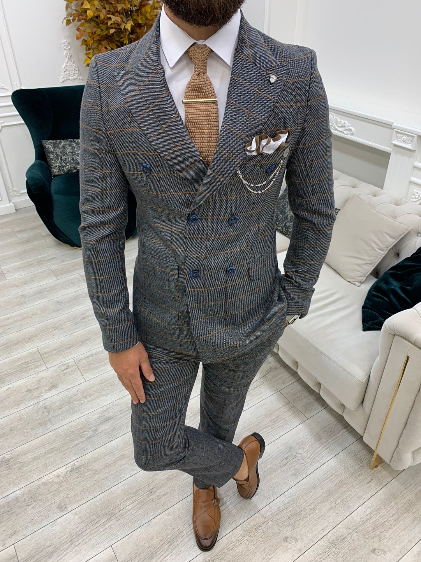 Anthracite Double Breasted Suit