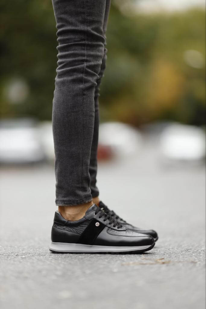 حذاء أريزونا جلد أسود
