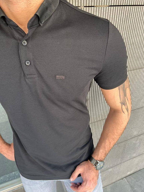 Men's Black Polo T-Shirt – HolloMen