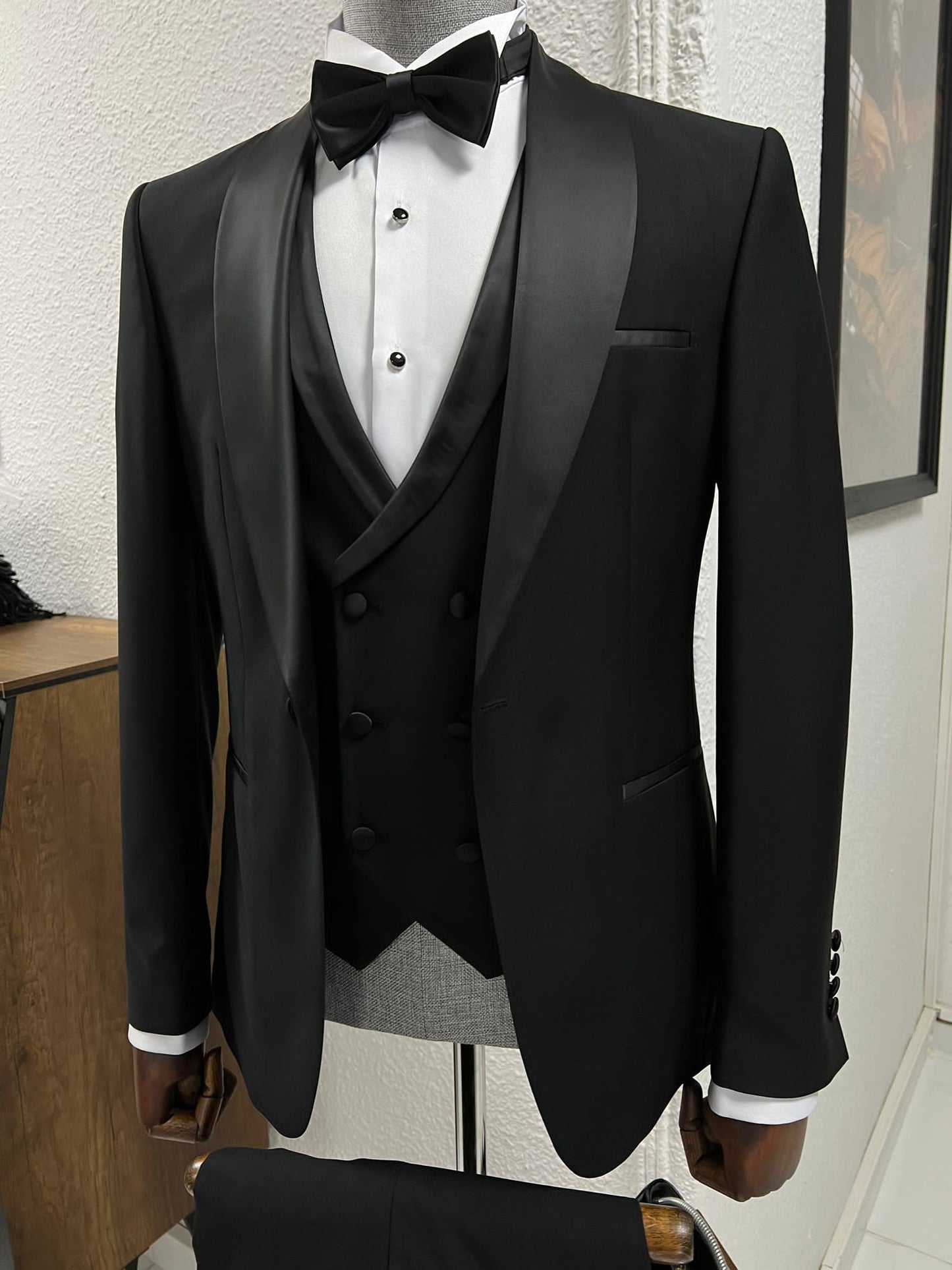 Black Shawl Collar Tuxedo – HolloMen