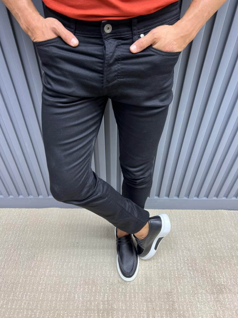 HolloMen Summer Black Jeans HolloMen Summer Black Jeans